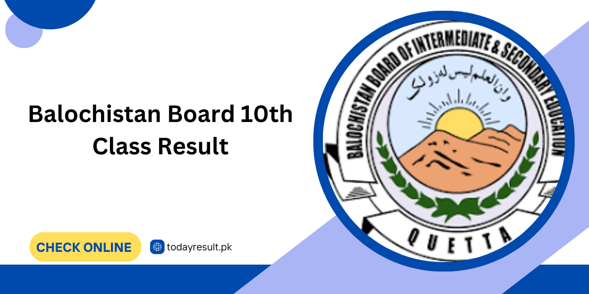 Balochistan Board 10th Class Result 2024 Announced
