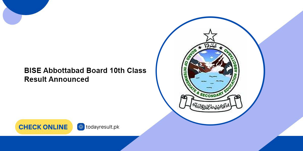 BISE Abbottabad 10th Class Result 2024 Check Online