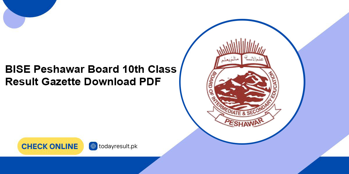 Peshawar Board 10th Class Result 2024 check by Roll No