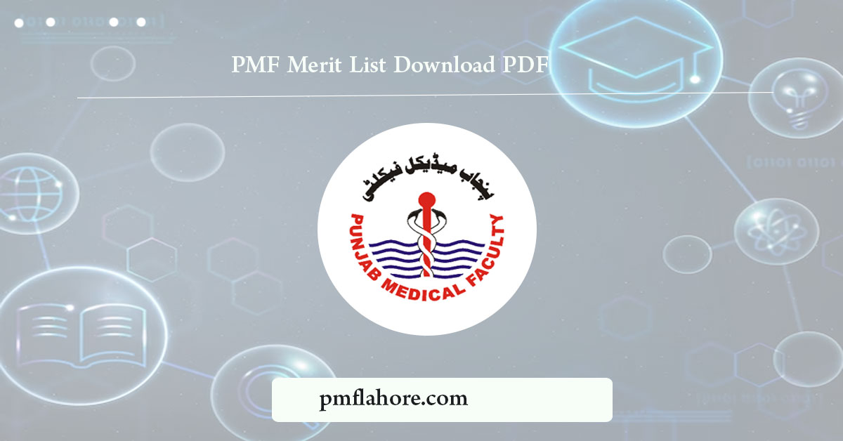 PMF Merit List 2024 Download PDF