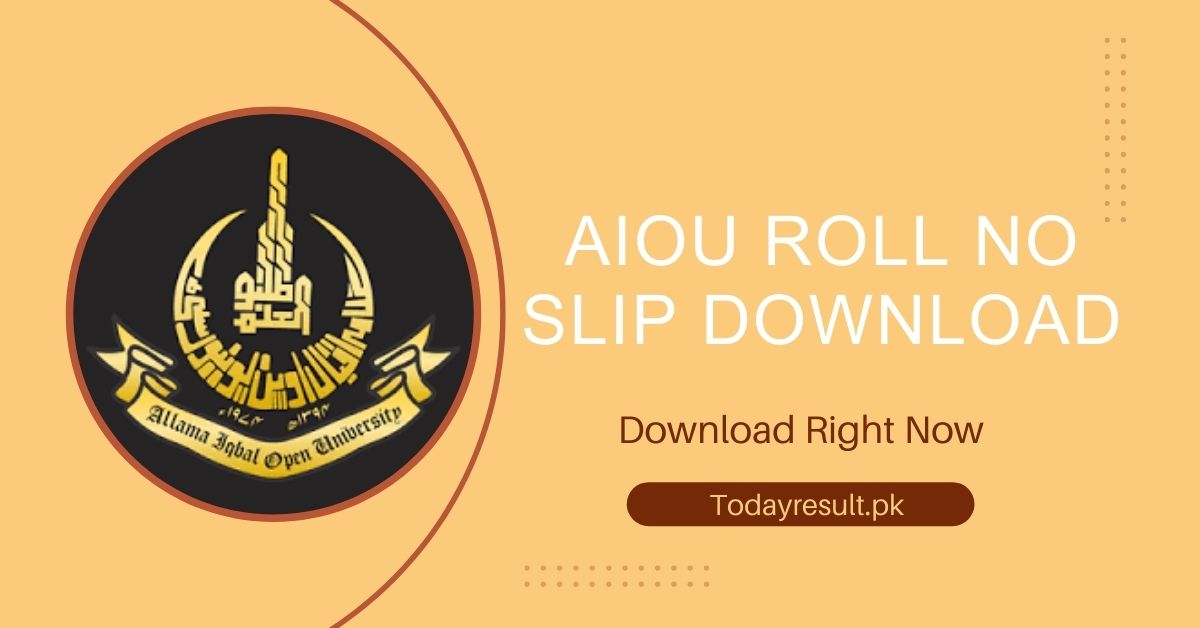 AIOU Roll No Slip