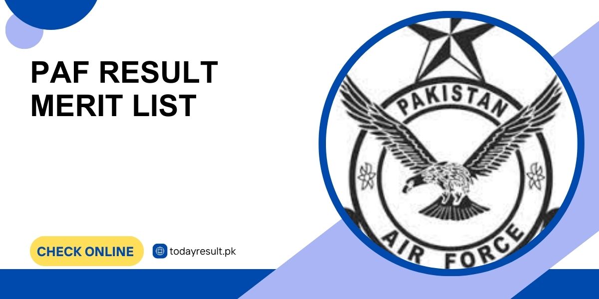 PAF Result Merit List