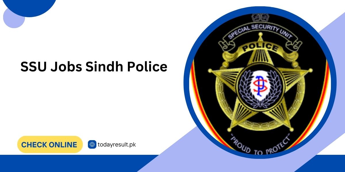 SSU Jobs Sindh Police