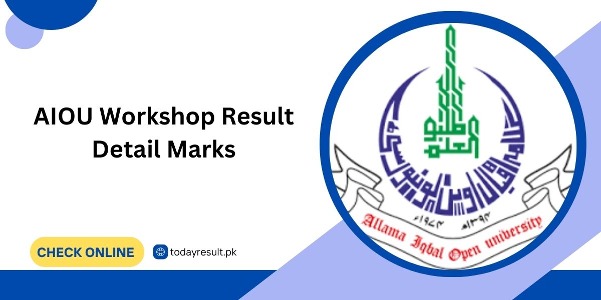 AIOU Workshop Result Detail Marks