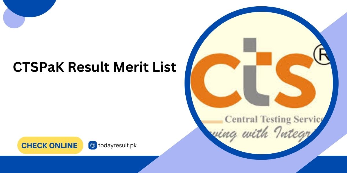 CTSPaK Result Merit List