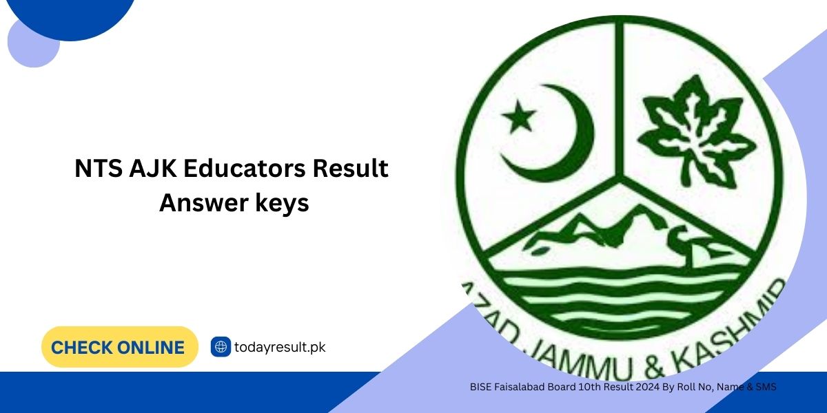 NTS AJK Educators Result Answer keys