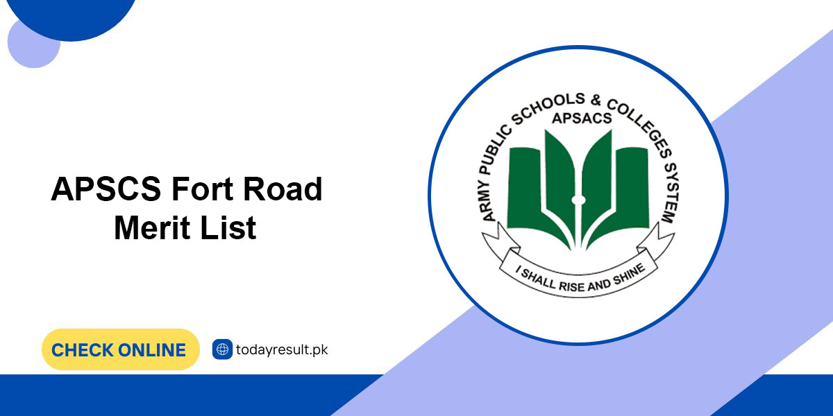 APSCS Fort Road Merit List