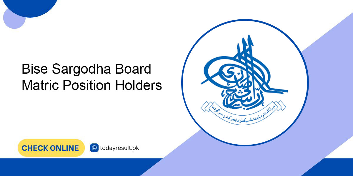 BISE Sargodha Position Holder Result