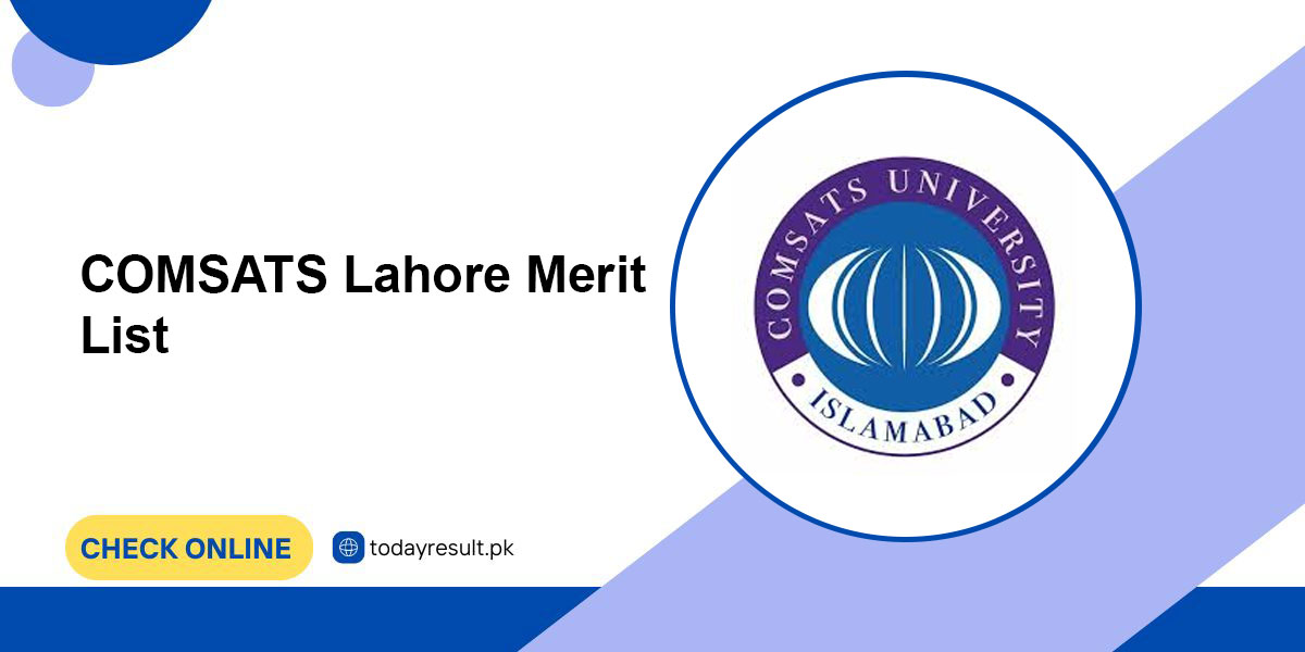 COMSATS Lahore Merit List