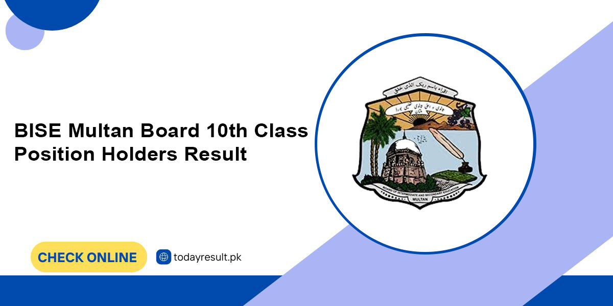 Multan Board 10th Class Position Holders Result