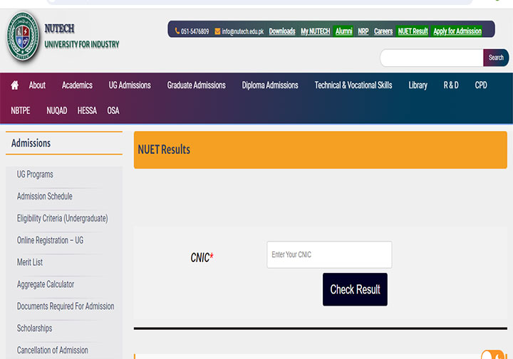 NUTECH Result 