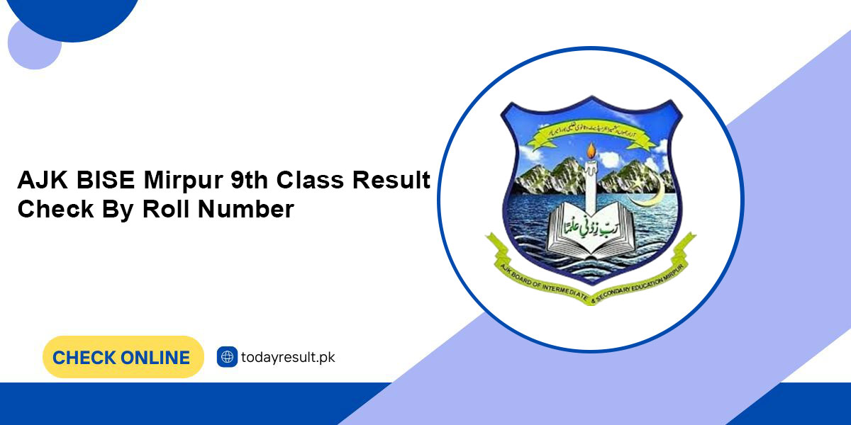 AJK BISE Mirpur 9th Class Result