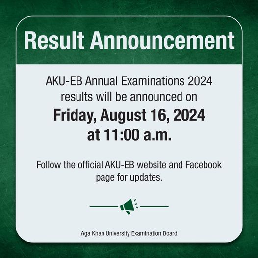 AKUEB 10th Class Result 2024 BISE Aga Khan Board Announced