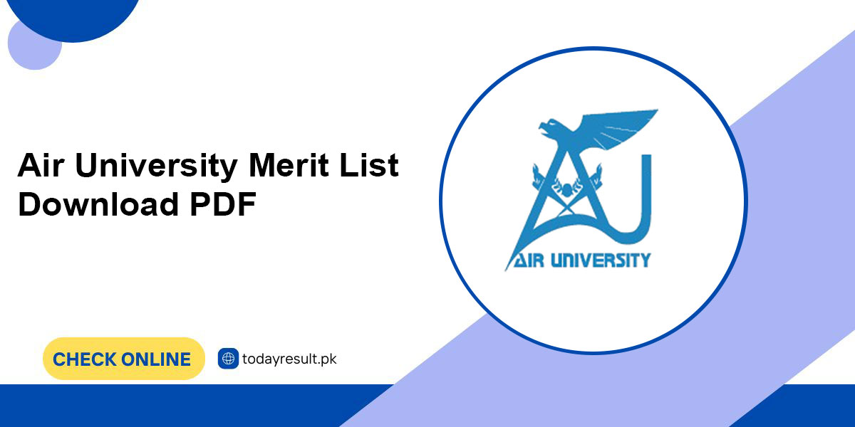 Air University Merit List Download PDF