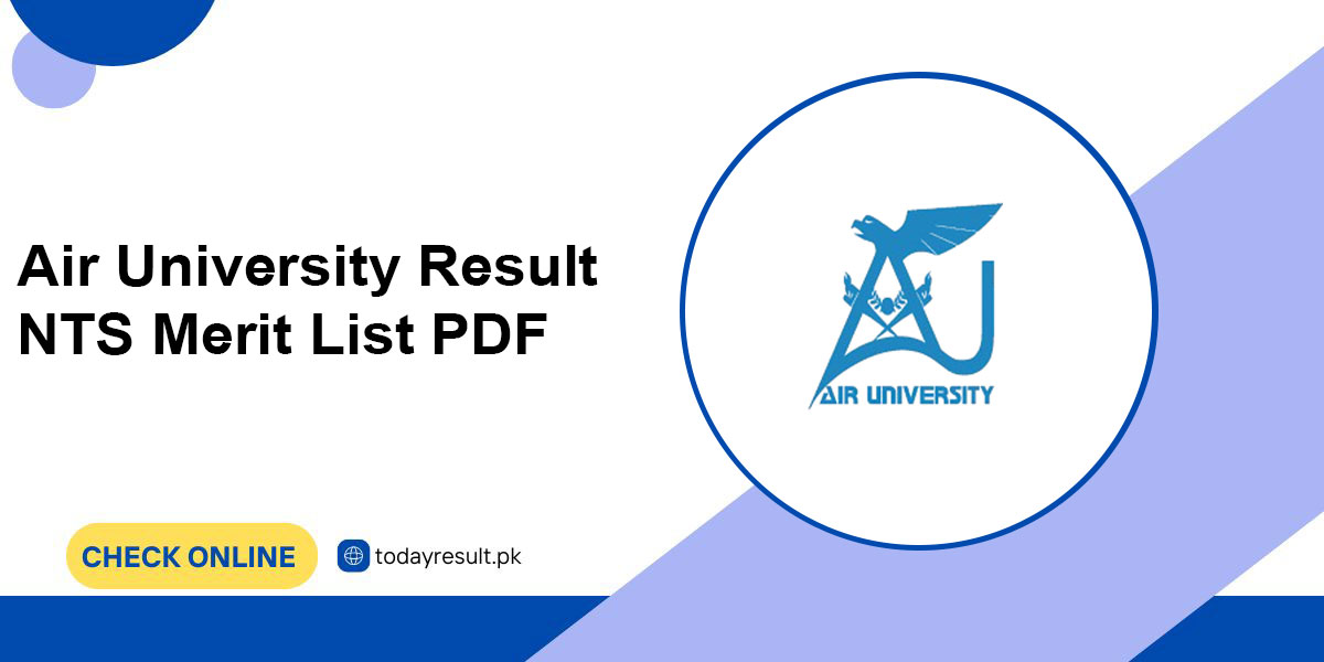 Air University Result NTS Merit List PDF