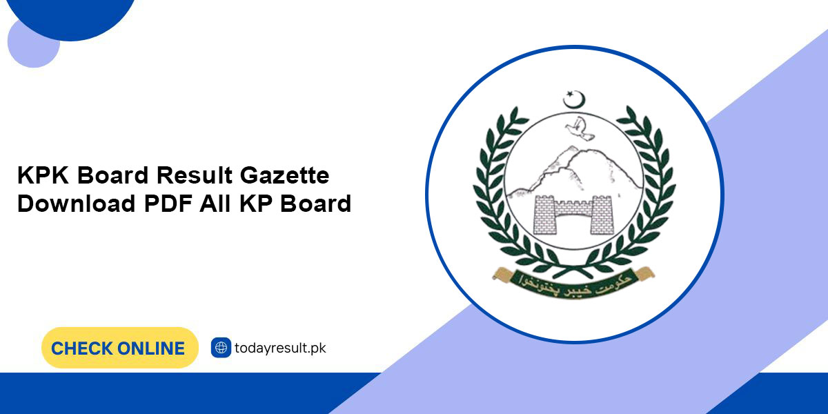 KPK Board Result Gazette Download PDF All KP Board