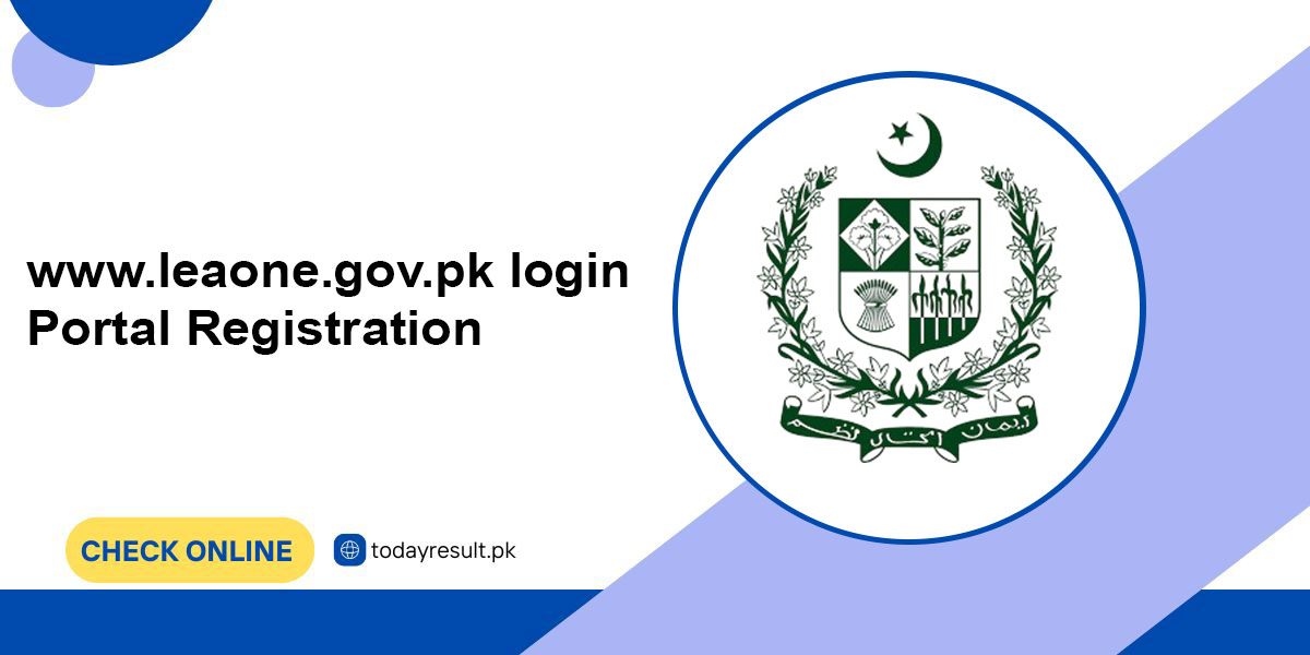 www.leaone.gov.pk login Portal Registration